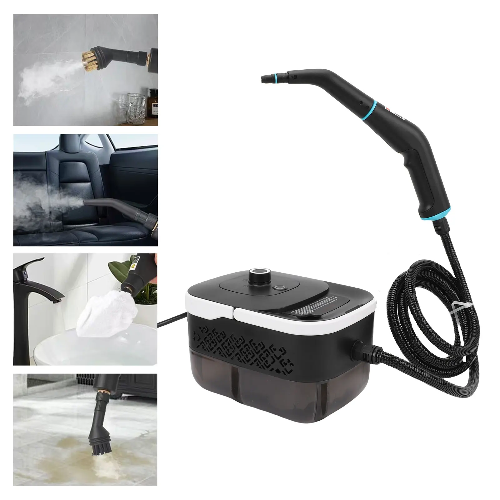 Nettoyeur à vapeur Portable 6 niveaux 4Bar haute pression 1250ML Machine de nettoyage à vapeur haute température 2500W polyvalent pour sol