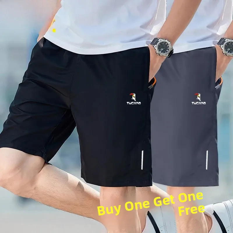 

Мужские шорты TUCANO из ледяного шелка: повседневные пляжные брюки, быстросохнущие спортивные штаны, удлиненные, прямого кроя, для активного отдыха, молодежные, летние
