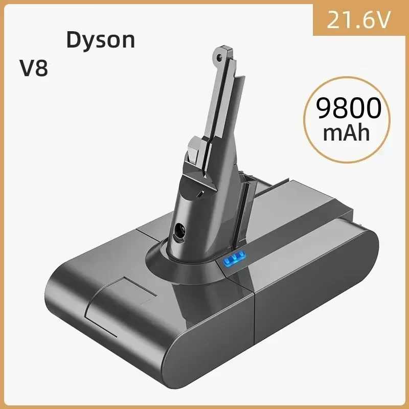 【 Powerful battery life, specially designed for Dyson V8 】 21.6V 12800mAh makes cleaning worry free and long-lasting