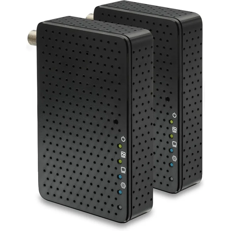 

Комплект адаптеров HTEM5 MoCA 2.5 (2 шт.) | Ethernet 2,5 Гбит/с через коаксию | Проводная резервная система с несколькими гигами для Wi-Fi, потоковой передачи и игр