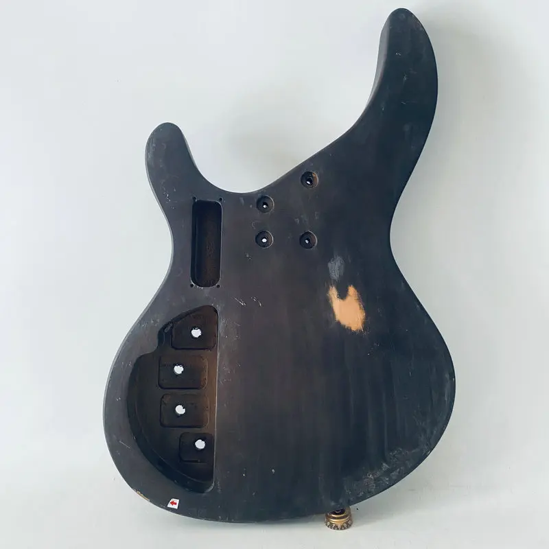 AB630 Active Electric Bass Unfinished Bass Guitar Body Right Hand with Damages Custom Orders for DIY Replacement