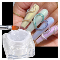 5g Clear Sculpture 3D Gel Nail Glue For Rubbing Magmic Mirror Powder Super Strong Gel Nail Glue Rhinestones Manicure Model Gel G