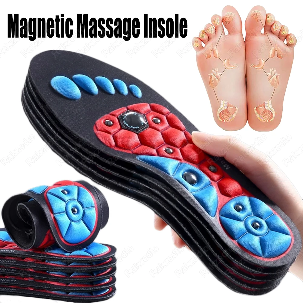 

Magnetic Therapy Massage Insoles for Shoes Man Weight Loss Inserts Flat Foot Arch Support Orthotic Insoles for Feet Acupressure