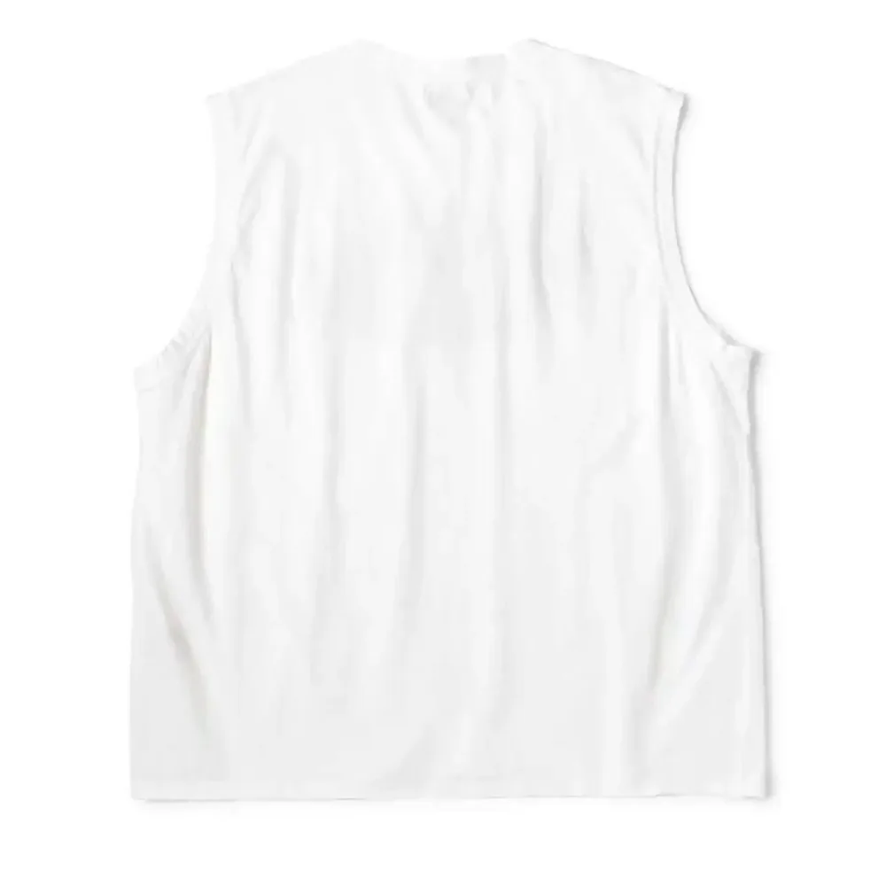 25SS KAPITAL Style Tank Tops Casual Fun Printed Cotton Loose Round Neck Sleeveless T-shirt for Men
