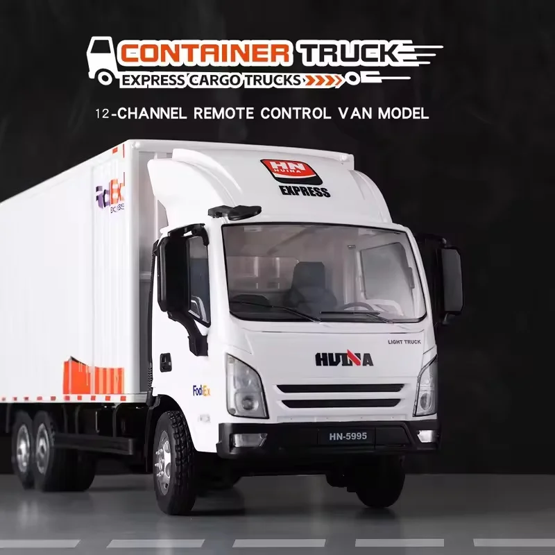 

Huina 1:18 Scale Remote Controlled Rc Car 12ch Express Delivery Small Cargo Truck With Loading Feature Toy Floating Van For Kids