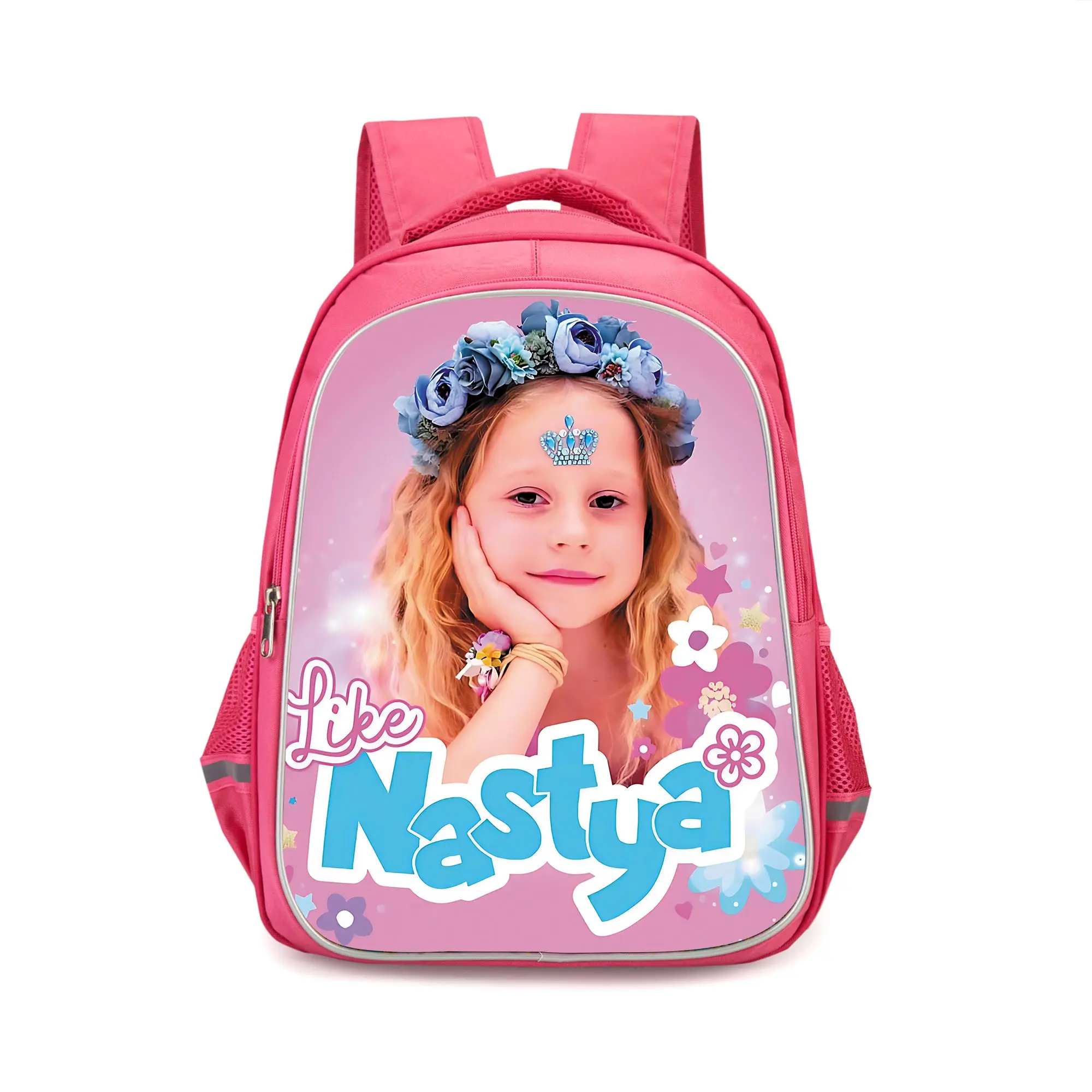 Como Nastya mochila durável para criança, mochilas escolares, presente de aniversário, sacos de acampamento, meninas, estudante