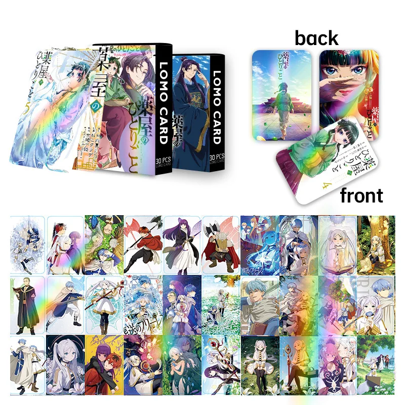 30PCS Anime The Apothecary Diaries New Laser Photocard Lomo Card Photo Cards Fans Collection Children's Toys Gift