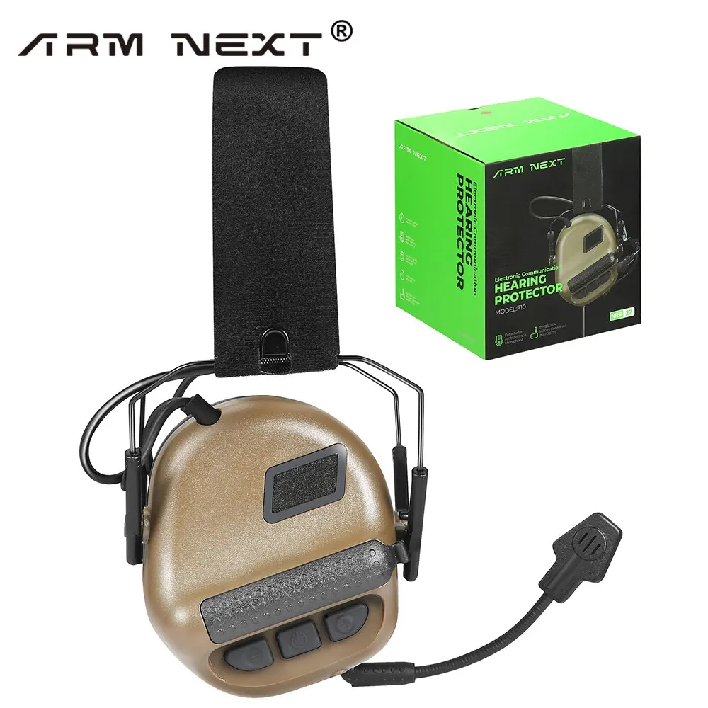 Military Headset Shooting Tactical Noise Reduction Headphones Head Wearing Version Headset Sound Pickup Hunting Communication