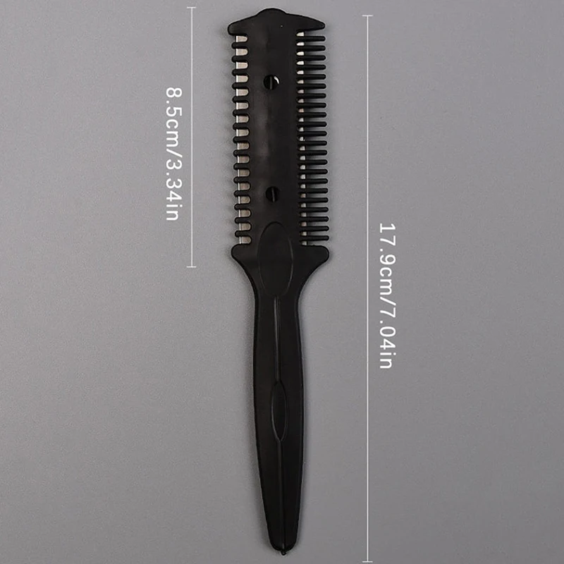 Double-sided Knife Hair Cutting Comb + Stainless Steel Double-sided Blade/hair Cutting Device/hair Cutting Knife Thinning Comb