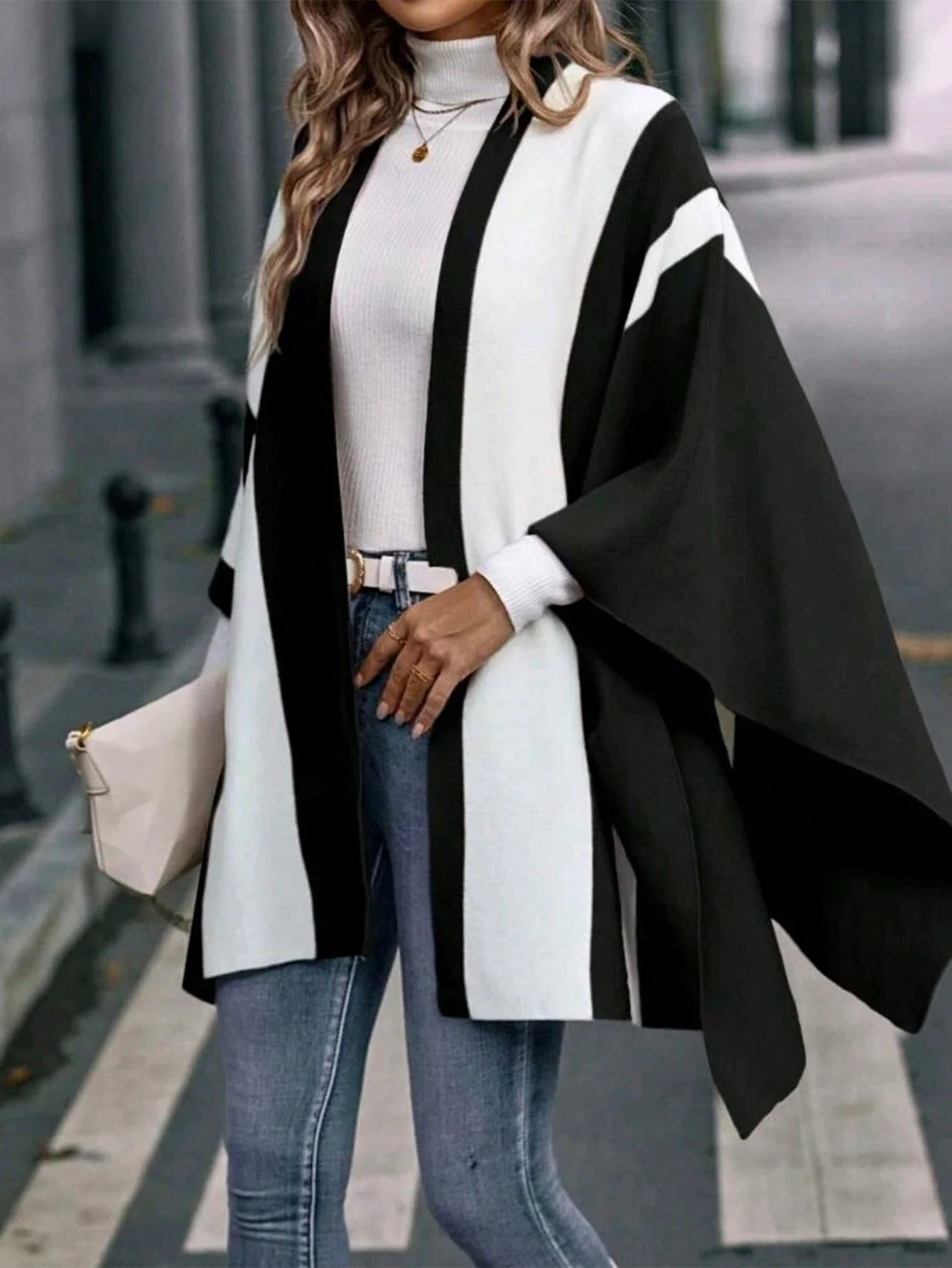 New winter scarf with two color pattern split shawl for women warm and fashionable warm and comfortable luxery designer women