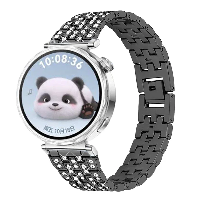 الماس سوار معدني لساعة هواوي GT 5 41 مللي متر حزام الساعات لهواوي ساعة GT5 برو 42 مللي متر معصمه هواوي ساعة gt 4 41 مللي متر حزام