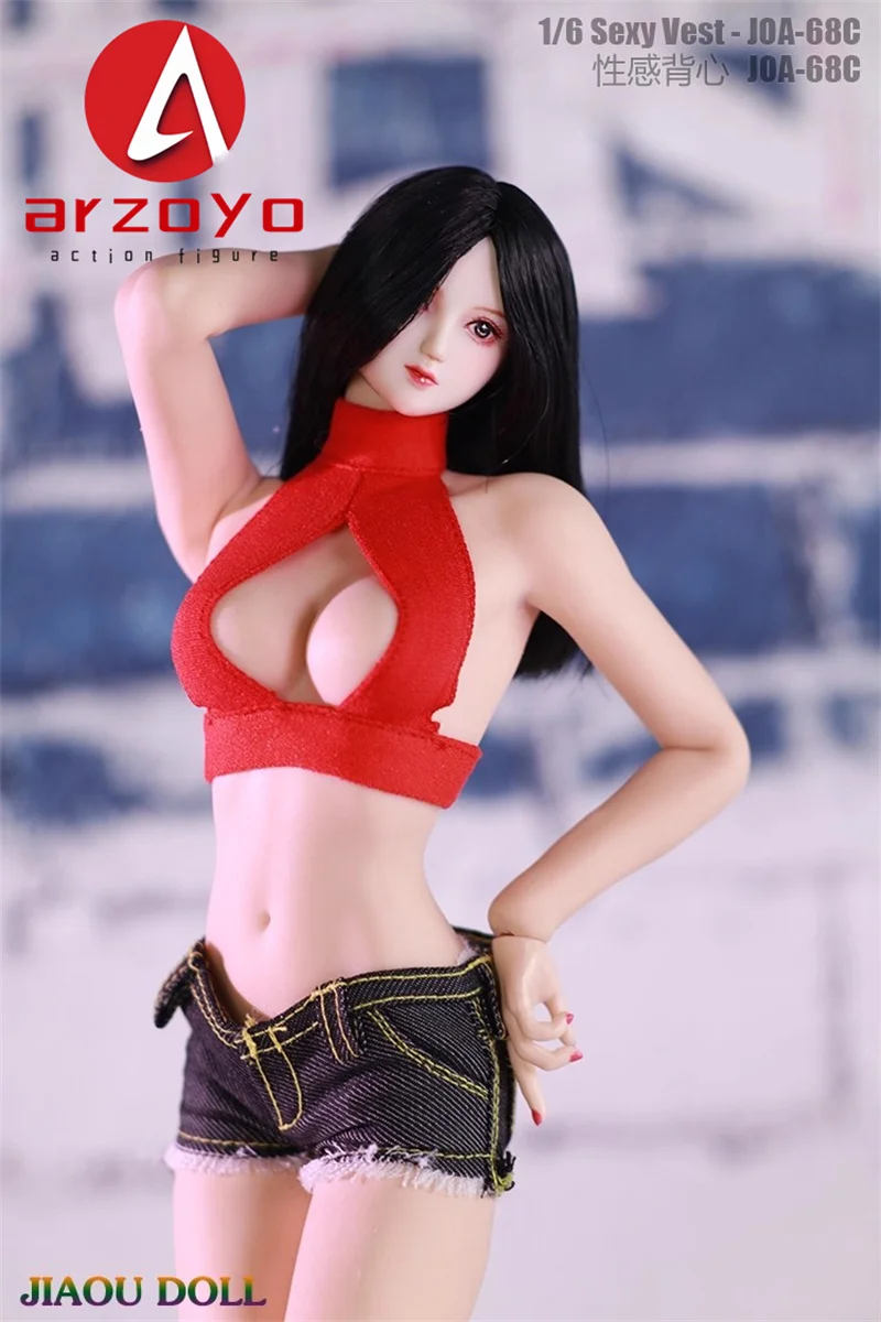JOA-68 1/6 スケール女性セクシーなオープン胸ベストホットショーツ服モデル 12 インチ TBL JIAOU 女性アクションフィギュア人形用
