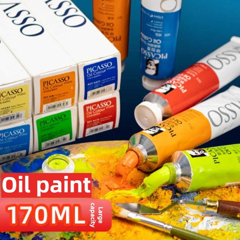 170/50ml Oil Paint High Saturation Faster Drying Time with Creamy Texture and Consistency for Artists Students Art Supplies