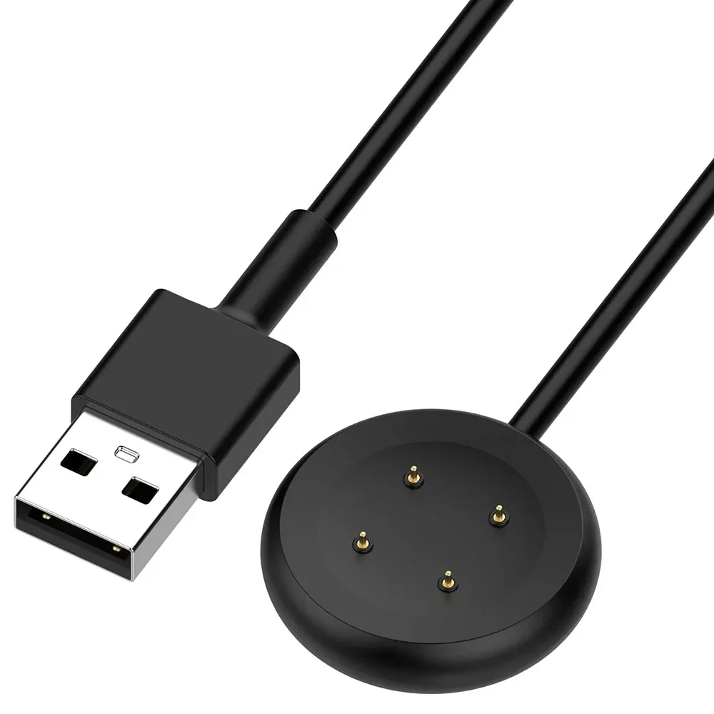 كابل شحن USB 3.3FT لساعة Google Pixel Watch 2/ Watch 3 شاحن بديل لقاعدة الشحن ملحقات محمولة باللون الأبيض/الأسود
