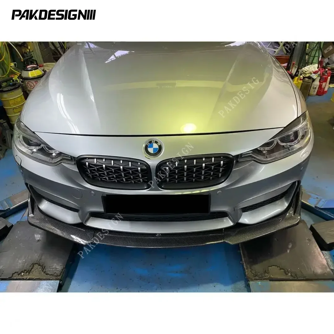 Front Bumper Lip Splitter Spoiler for BMW F30 F31 F32 F33 F80 F82 F83 M3 M4 Bumper 2012-2019 Diffuser BodyKits Protector Cover 