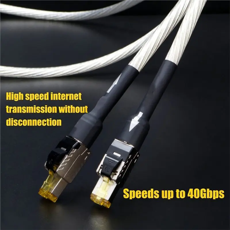 B29C-HIFI Network Patch Cable Cat8 Ethernet Cable Rj45 Interface 1M