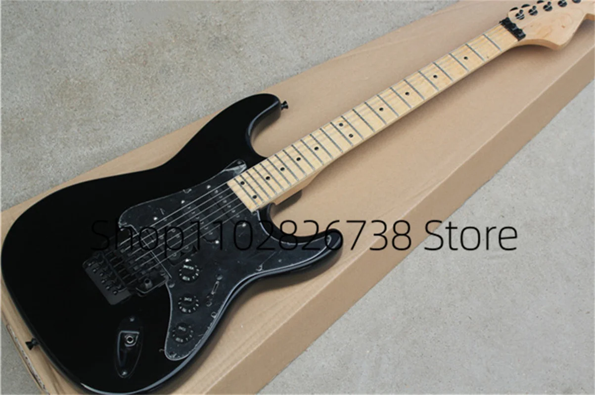Classic Natural Electric Guitar Stra Guitar ASH Wood Body Tremolo Bridge Maple Neck 22 Frets Fixed Bridge Factory Custom