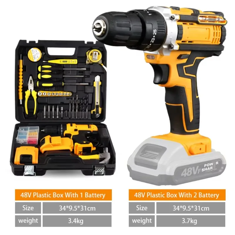 20 V Akku-Bohrschrauber Akkus Akku-Bohrmaschinen Bürste 20 V Combo-Set Akku-Bohrmaschine Bürste