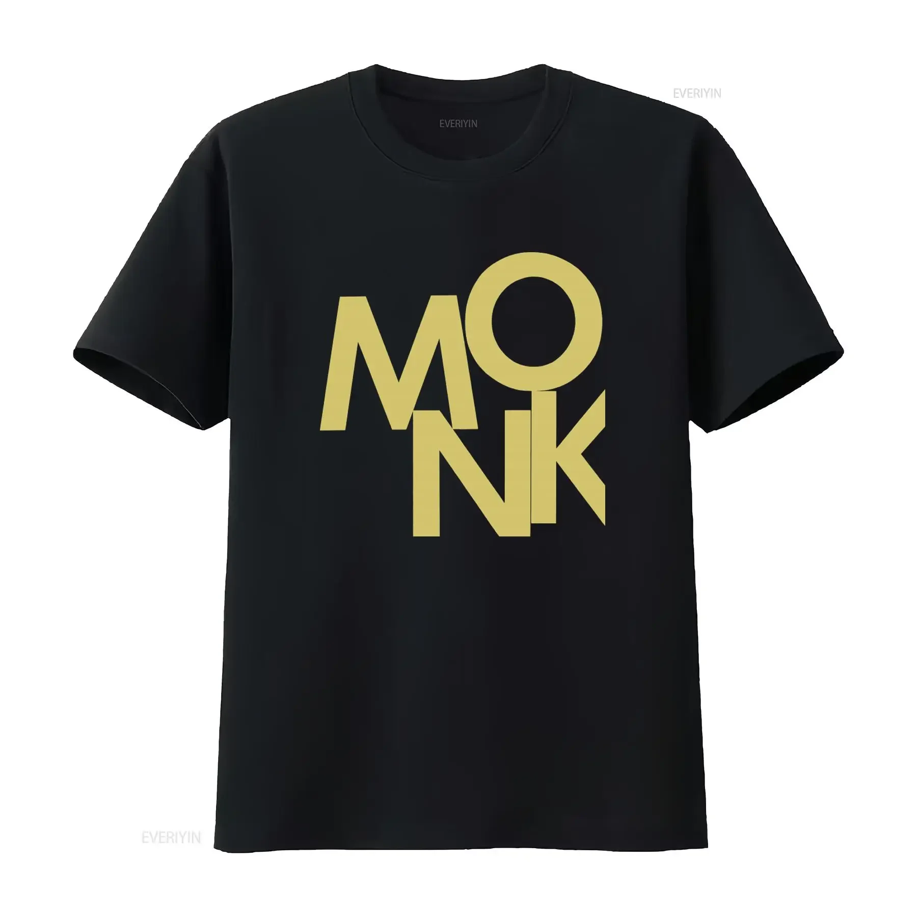 Camiseta con estampado de Thelonious Monk Jazz Miles Davis para moda informal, camiseta vintage lavada para uso diario, moda suave, unisex