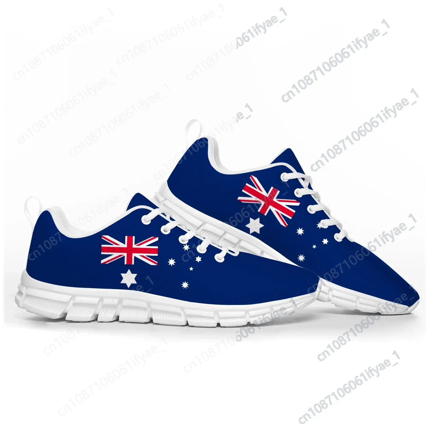 Sepatu olahraga bendera Australia sepatu Sneakers anak-anak remaja Wanita Pria Wanita Sneakers Australia sepatu pasangan kualitas tinggi kustom kasual lucu