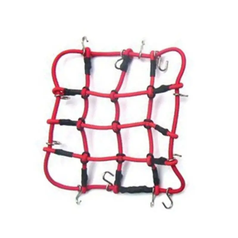 CYGJ-10X RC Car Parts Accessories Elastic Luggage Net For 1/12 MN D90 D99 MN99S,Red