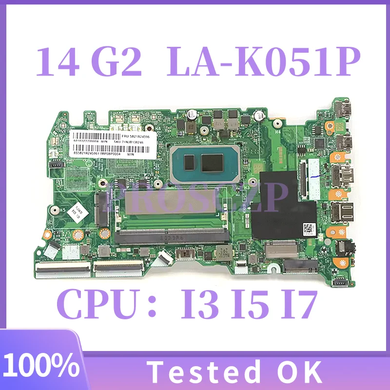 

LA-K052P LA-K051P для Lenovo ThinkBook 14 G2 15 G2 ITL, материнская плата для ноутбука с I3 I5 I7 UMA, 100% тестовая материнская плата