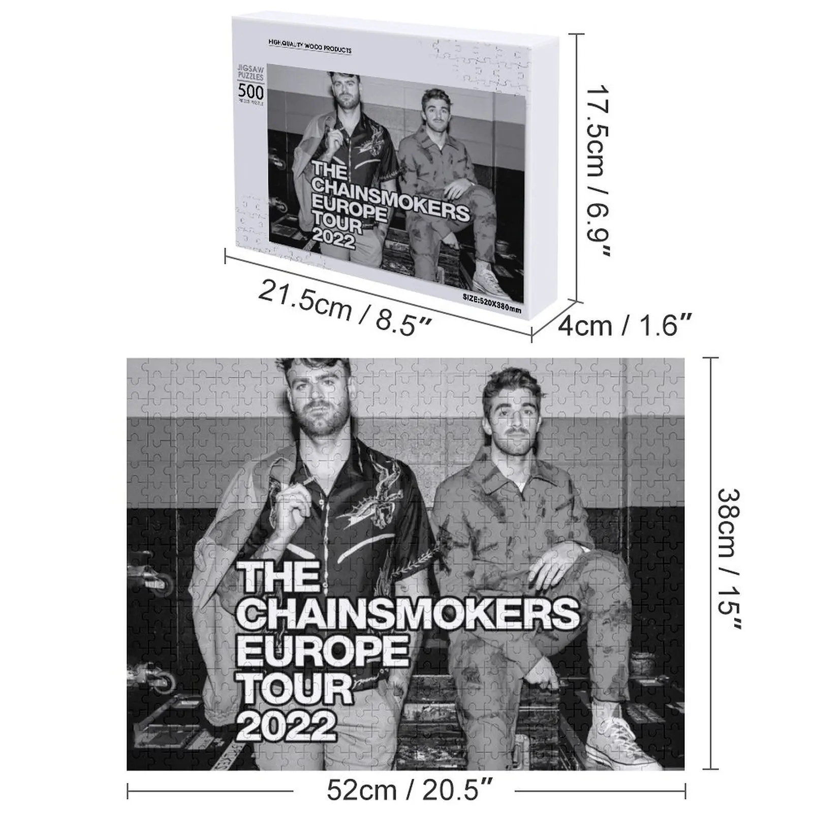 En rouge The dou vrais hommes américain électronique DJ Puzzle Photo personnalisé bébé Puzzle en bois