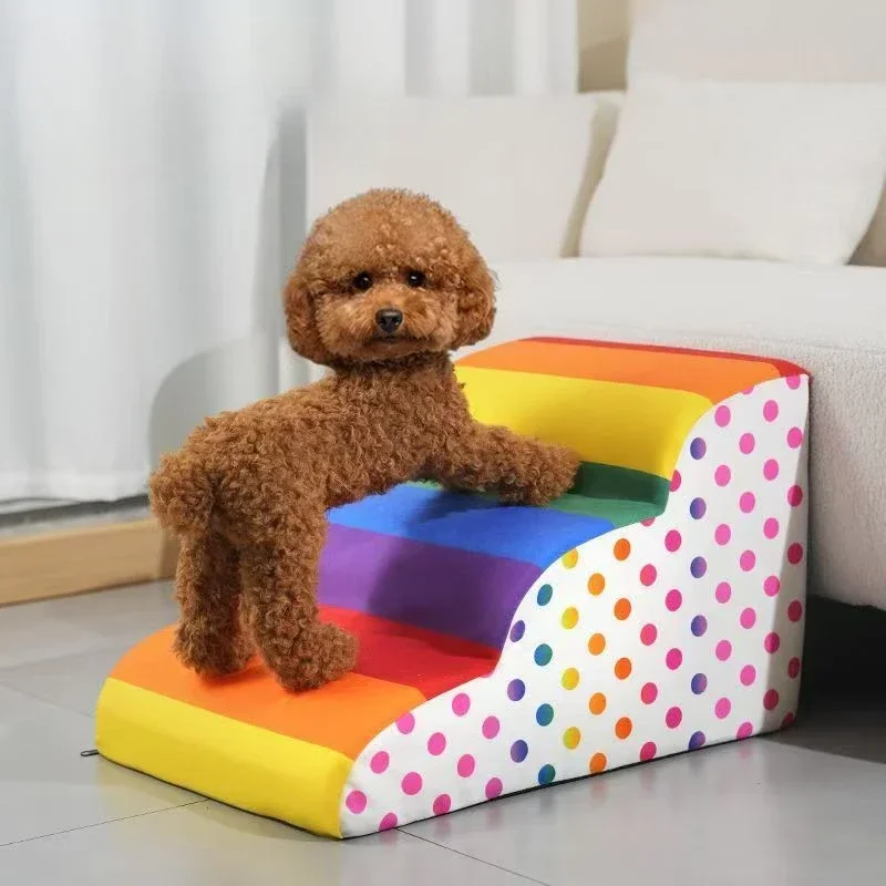 Rampa de entrenamiento desmontable Para mascotas, escalera colorida de 2/3 escalones Para perros/gatos, suministros de escalera, escaleras Para perros, Rampa Para Perros