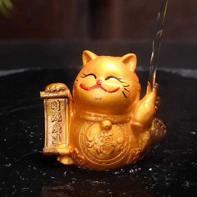 Color-Changing Tea Pet Lucky Cat Nurturable Creative Tea Table Tea Tray Accessories Ornaments Tea