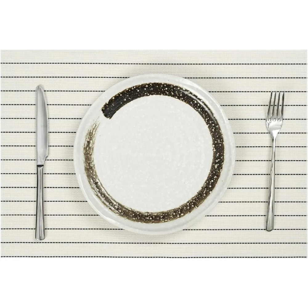 

Placemat Heat Resistant Durable Table Place Mat Reusable Striped Dining Table Mat for Home Kitchen Decoration Spring Summer Kitc