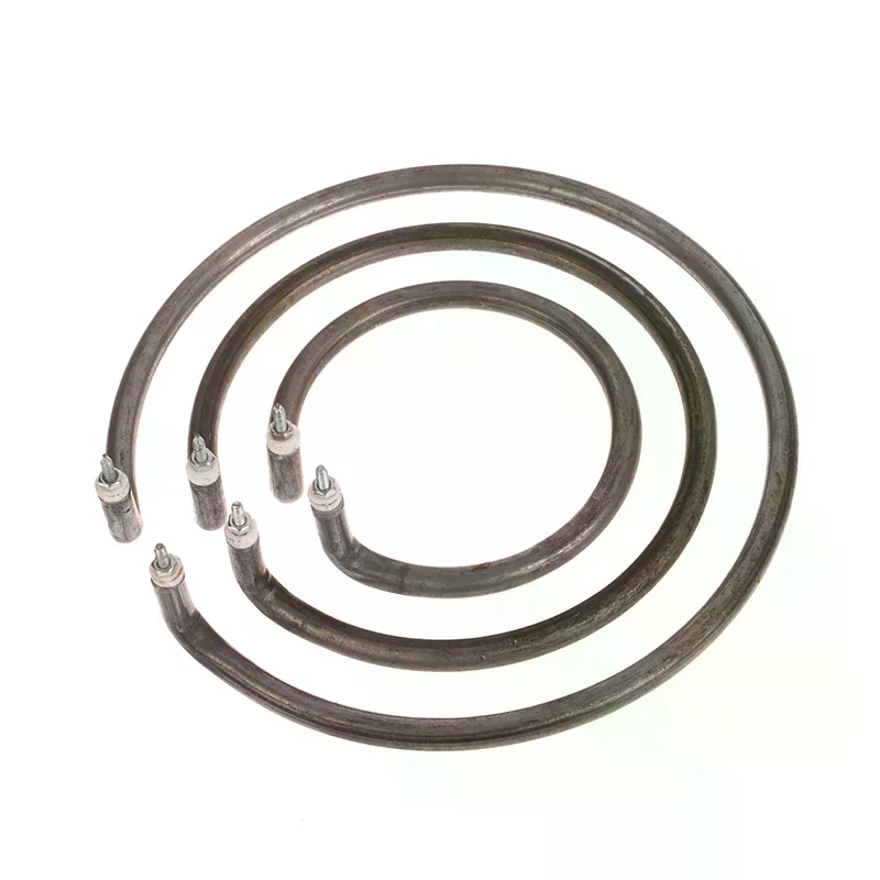 500/800W Round Electric Wok Heating Pot Tube with Iron Anti-rust Heater Accessories Pipe Circle Accept Dry Burning