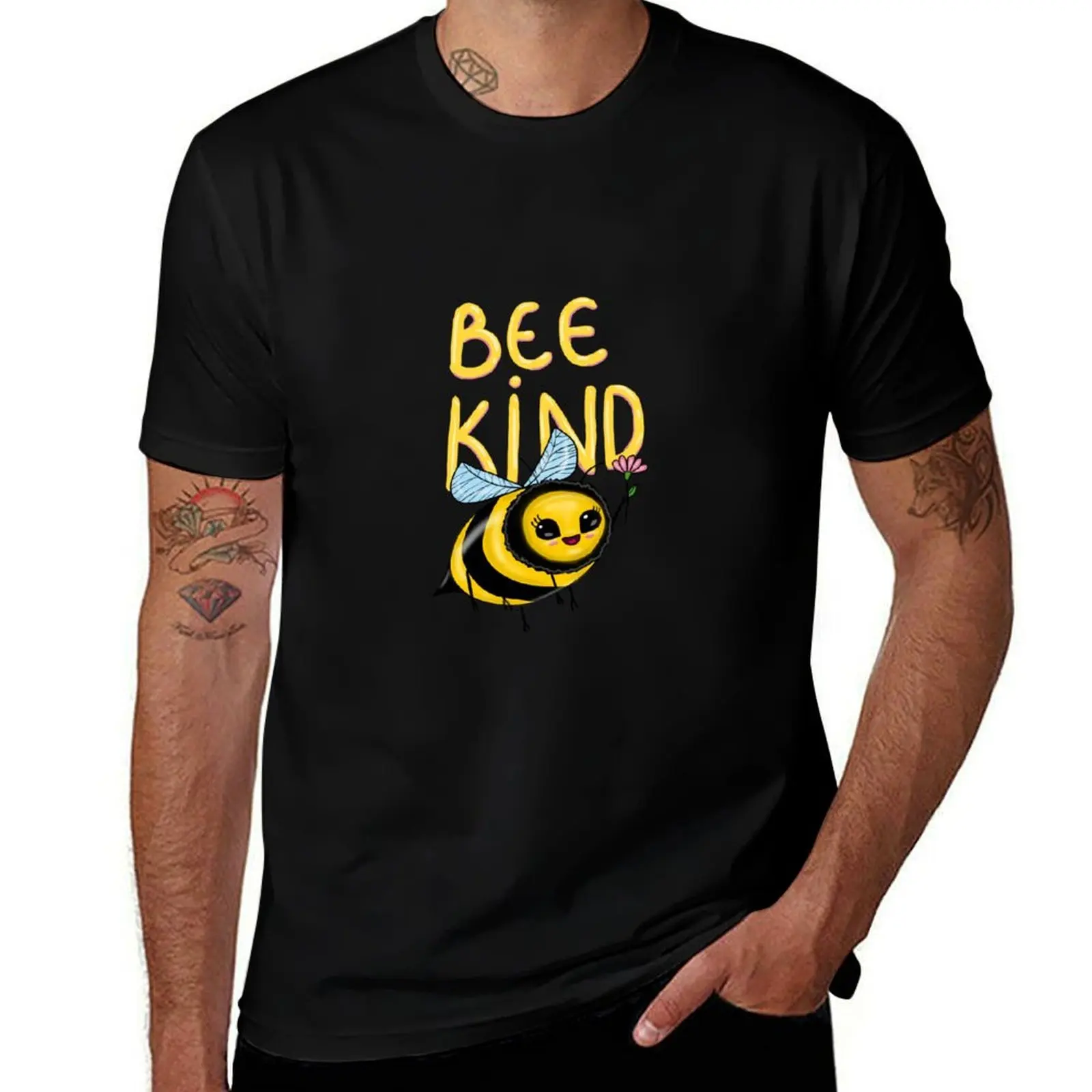 Bee Kind Bee T-Shirt Casual Streetwear Short Sleeve Tee T-Shirt