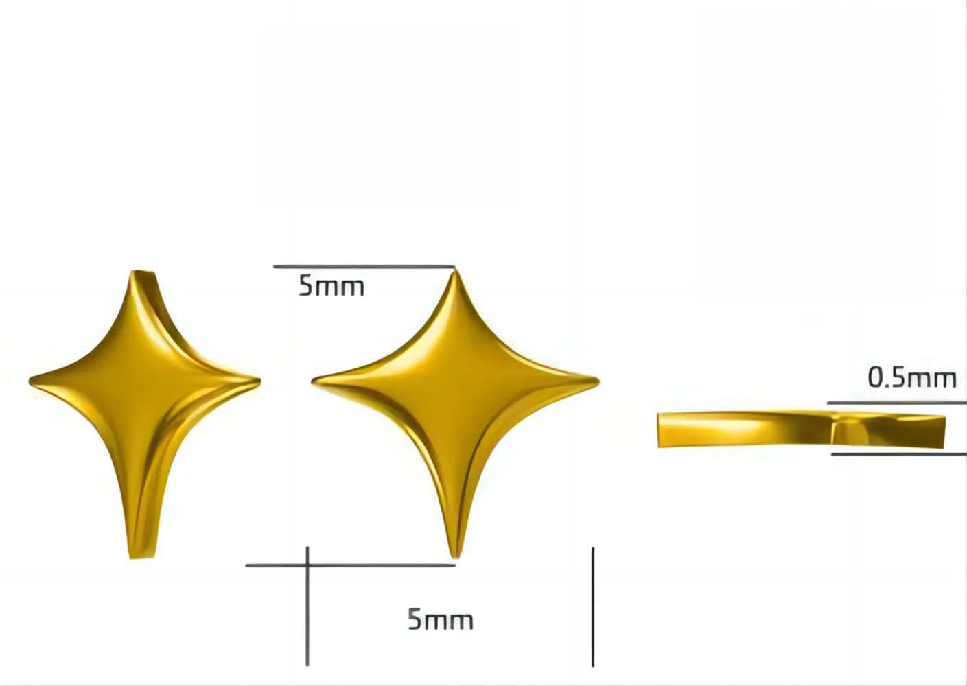 Imagem -03 - Joia Dental do Costume do Ouro 22k sem Chumbo Gemas Puras do Dente do Ouro