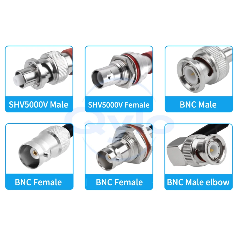 SHV5000V to BNC Male/Female High-Voltage 5KV RF Power Connection Cable Compatible with RG58/223 SHV5000V to BNC Cable (1 pcs)