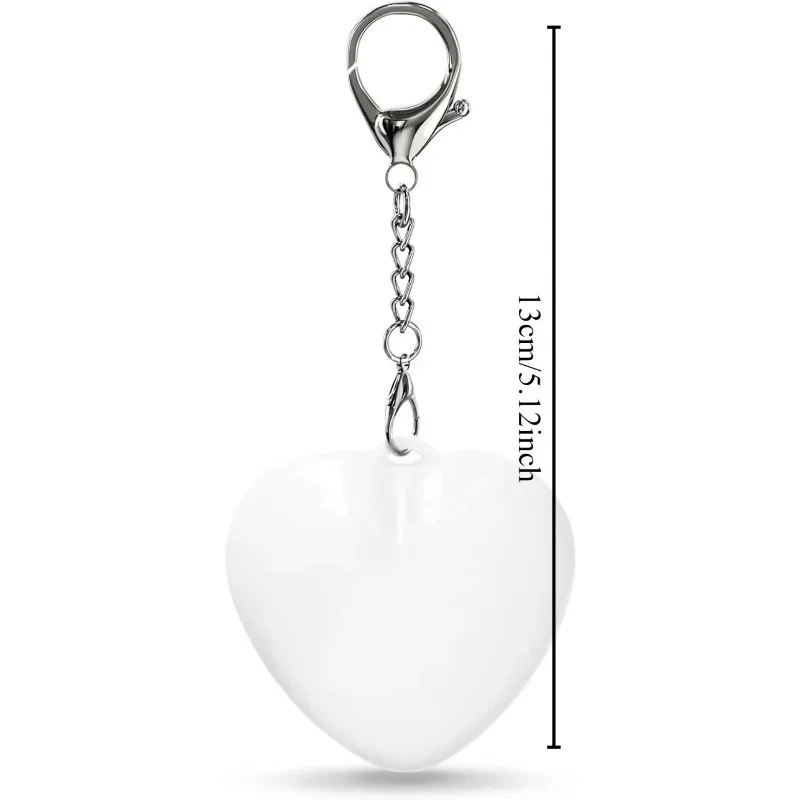 Heart LED Keychain Light USB Charging Touch Sensor for Backpack Purse Bag Keychain Warm Glow Decor Light Soft Ambient Lighting