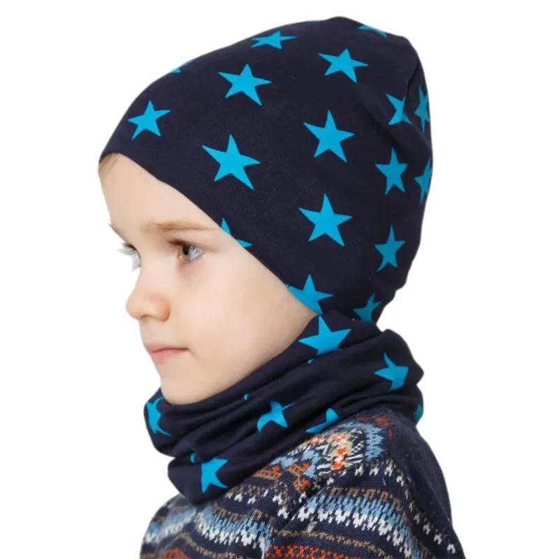 New Autumn Winter Cotton Baby Hat Boys Girls Warm Cap Scarf Infant Hats Set Baby Girls Hat Children Beanie Hat Spring Baby Cap