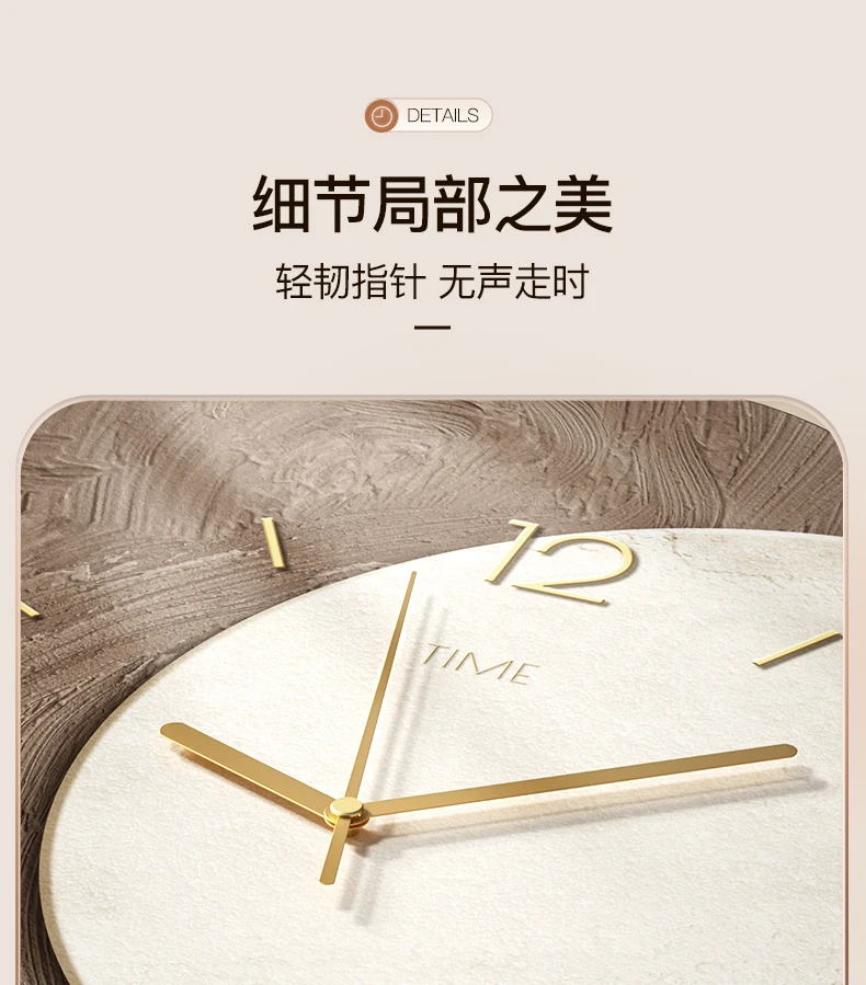 restaurant clock decoration painting creative wall clock dining room mural high sense retro living room bedroom clock painting