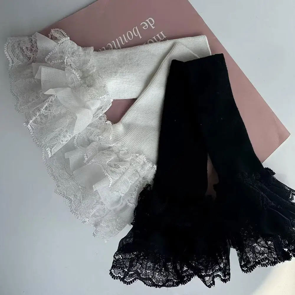Lolita gecombineerd met kanten handmouwen Kant JK arm mouw Zwart Gothic afneembare mouwen Nep manchetten Trui decoratie polsbandje