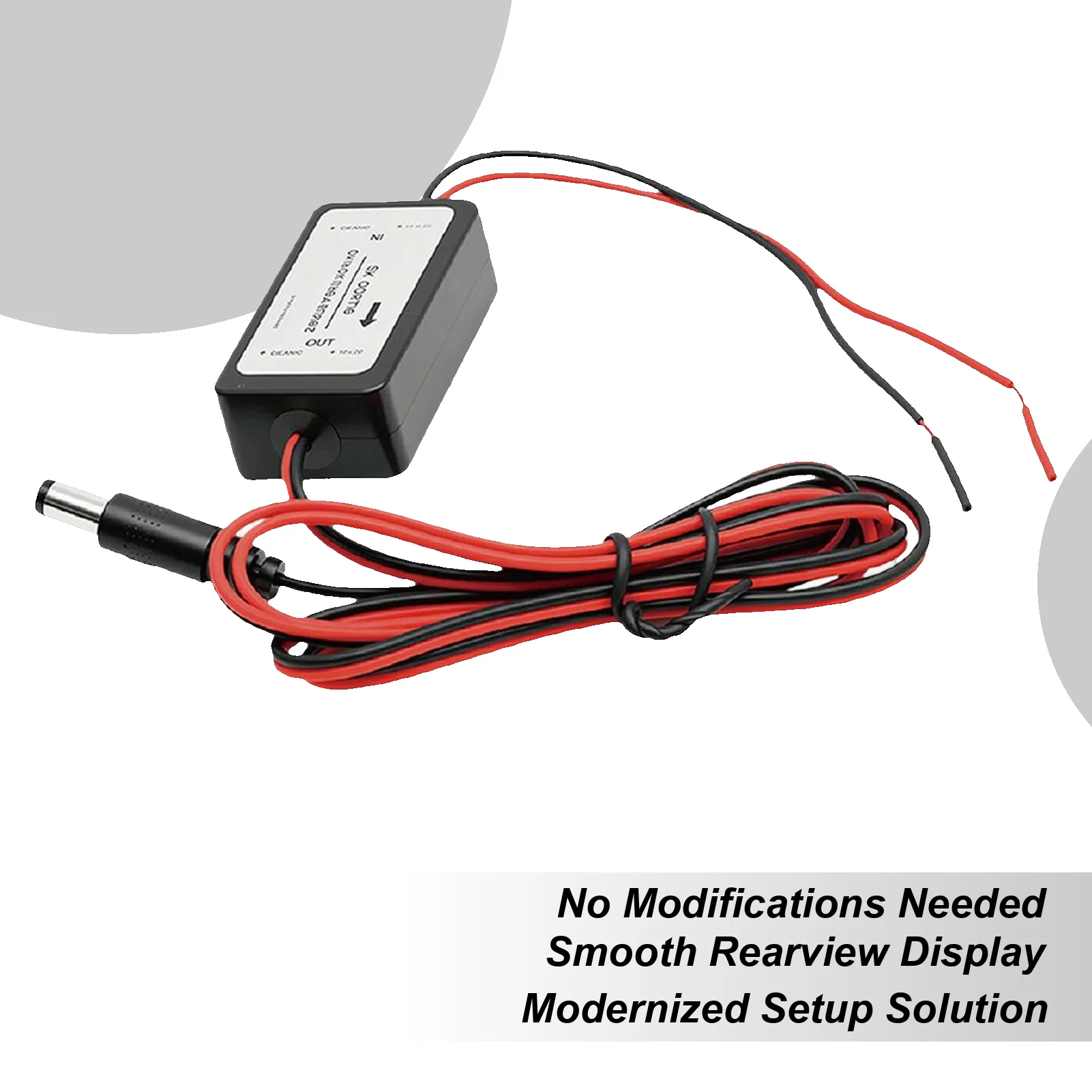 

Backup Camera Rectifier For Vehicle 12V DC Image Stabilization Rearview Camera Rectifier Capacitor Filter For Enthusiasts