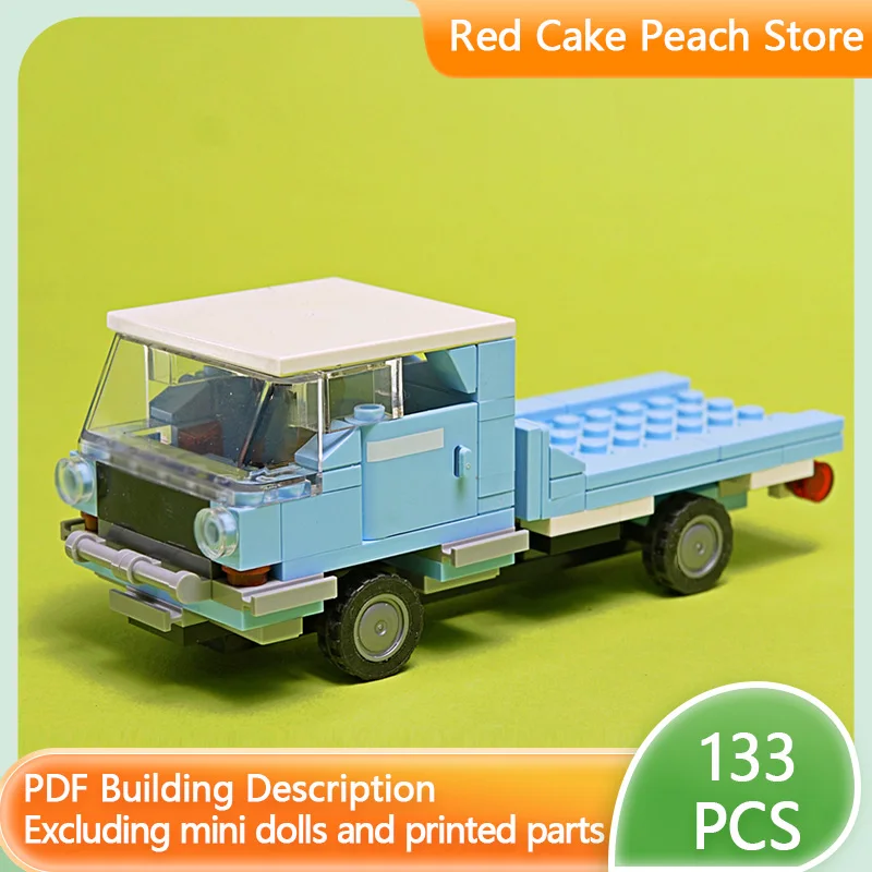 

City Car Model MOC Building Bricks Flatbed Transport Truck Modular Technology Children Holiday Gifts Assemble Toys Suit