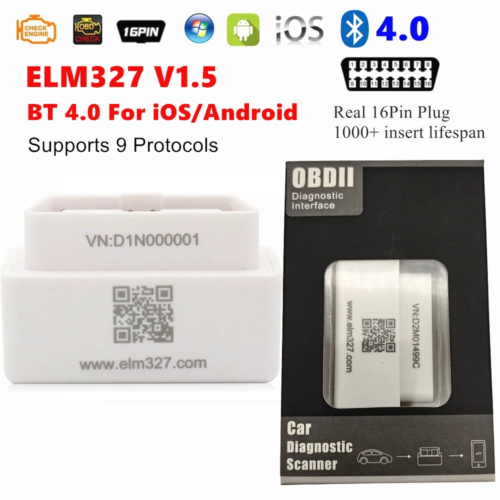 ELM327 V1.5 WIFI Bluetooth OBD2 Scanner for IOS/Android Car OBD2 Reader Clear Error Code Check Engine Light scan Diagnostic tool