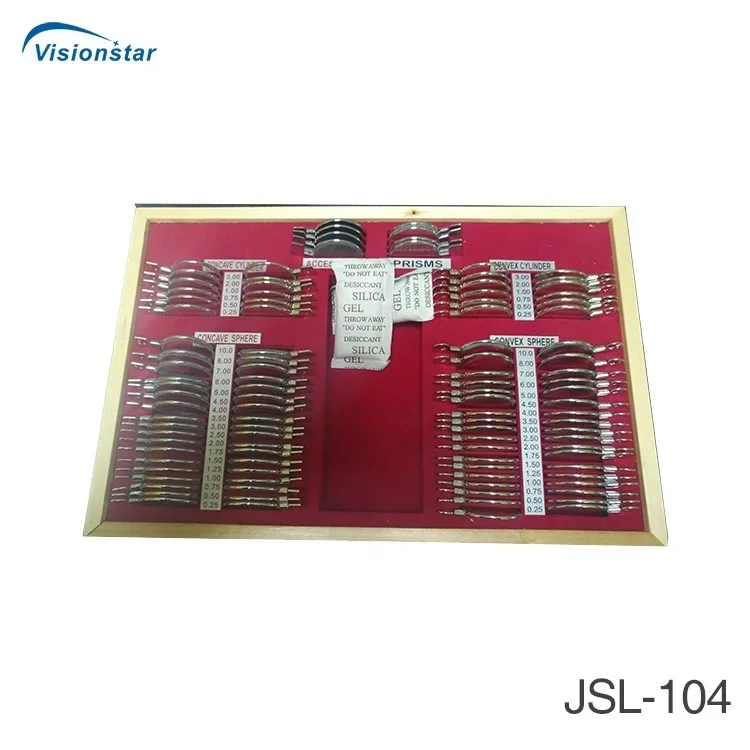 JSL-104 China Ophthalmic Optometry Metal Rings Trial Lens Set with Good Price