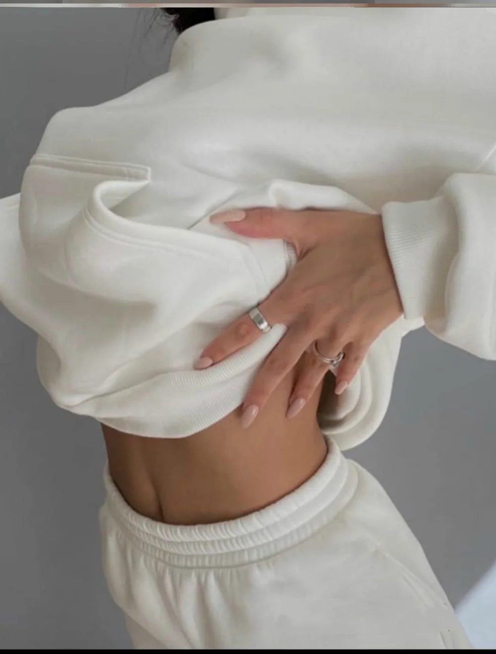 

Чистый цвет, спортивный комплект из двух предметов, толстовка, брюки, повседневная женская спортивная одежда, весенний сезон, полиэстер