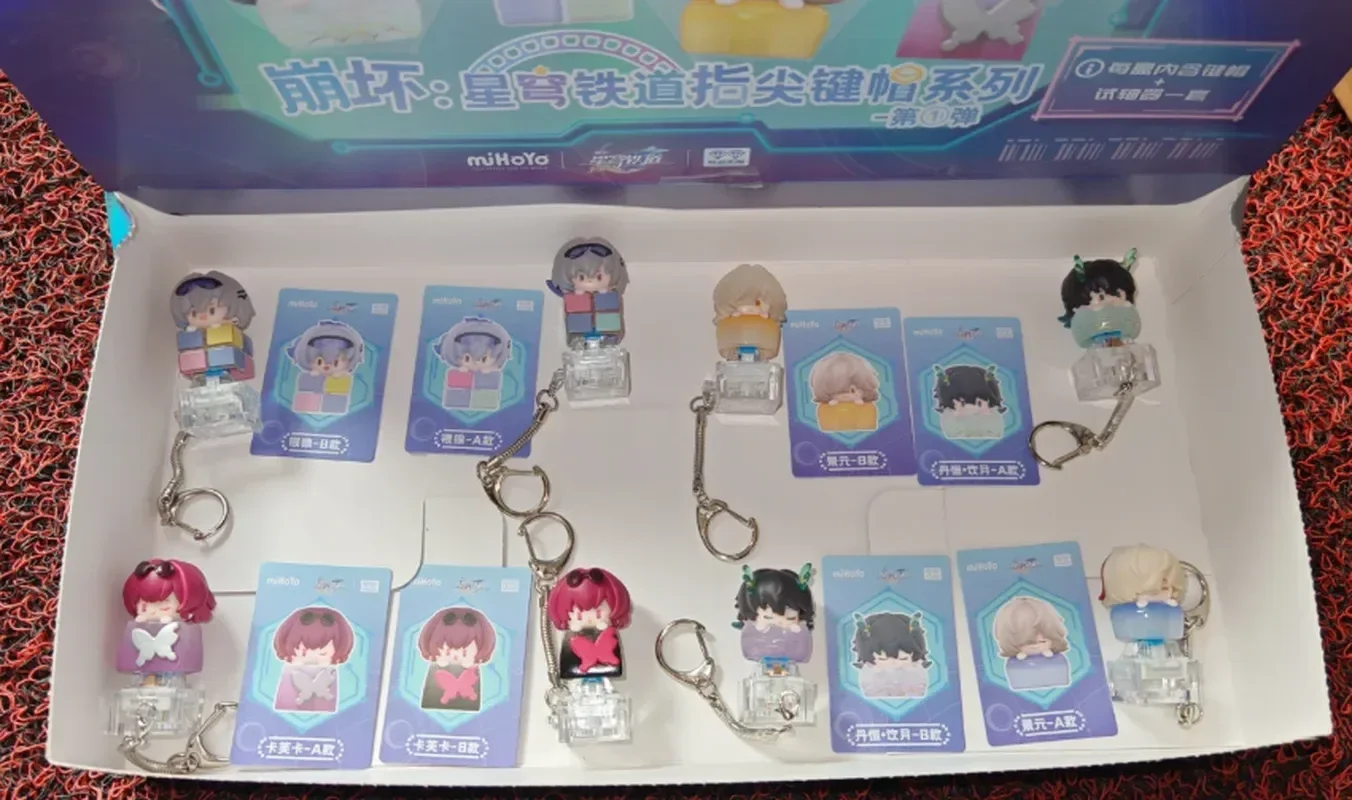 سطح المكتب السكك الحديدية Keycap سلسلة العصرية صندوق أعمى لعبة تحصيل تمثال للاعبين ومحبي أنيمي جودة الحرفية #5