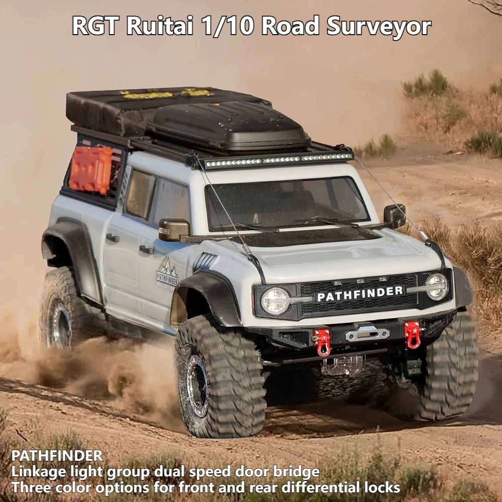 

RGT Ruitai Ex86150 Explorer 1/10 Remote Control Dual Speed Reverse Transmission Four-Wheel Drive Climbing Off-Road Vehicle Toy