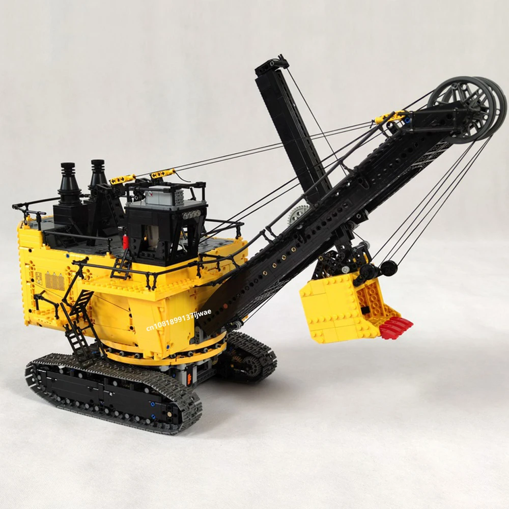 3170PCS MOC city Engineering Series 1:40 scale CAT 7295 HD Front shovel rope excavator creative ideas Toy Gift Technology Blocks