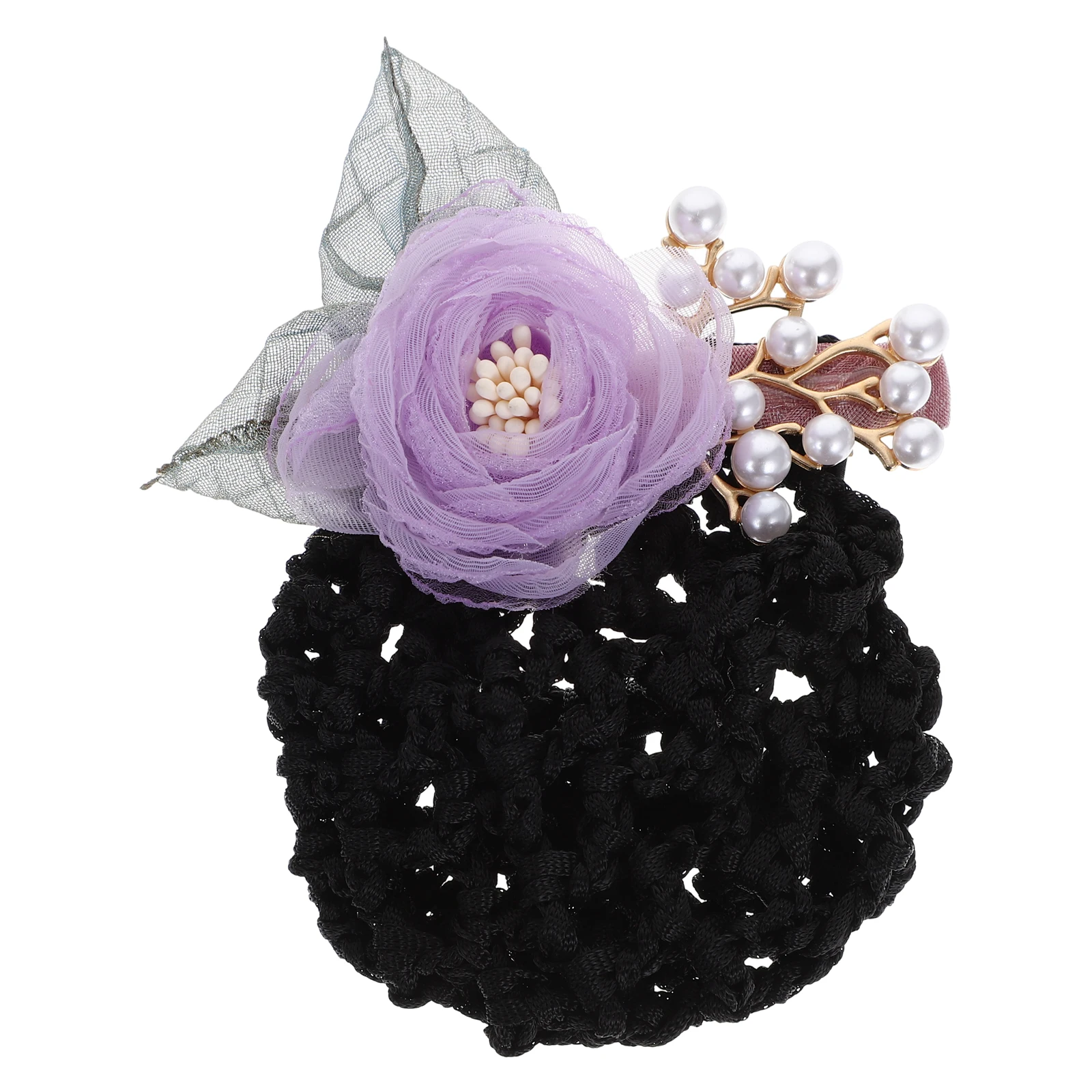 

Flower Hair Bun Net Classic Color Durable Hairnet for Nurses Stewardess Waitress Nail Workers Hair Accessories