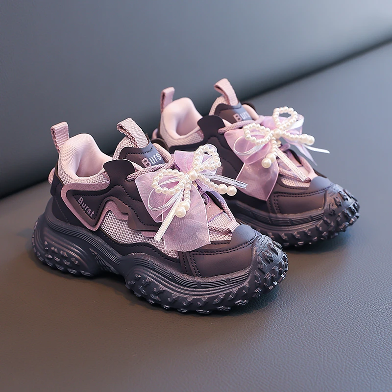 

Children Casual Shoes Kids Sports Running Sneakers for Girls Fashion Mesh Spring Autumn School Shoes Anti-Slippery Breathable