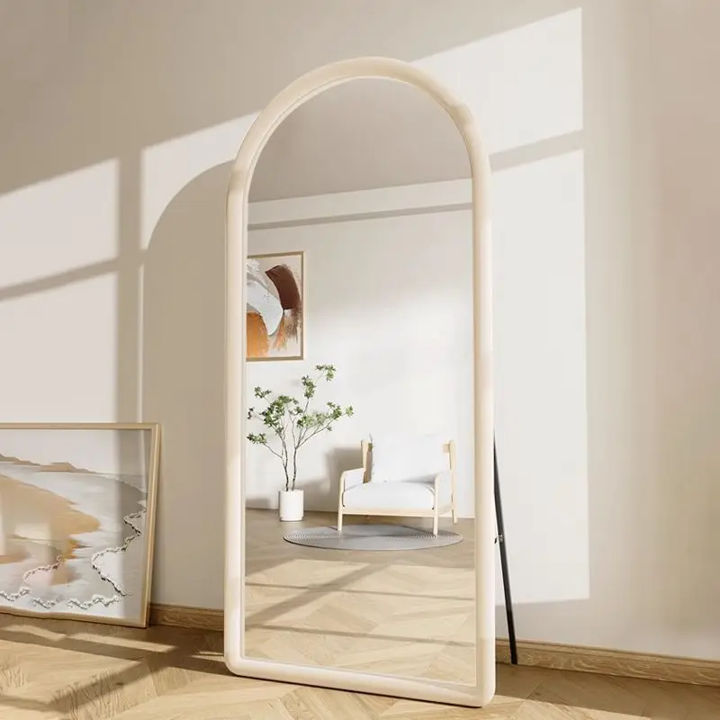 

full-body full-length mirror, home floor-to-ceiling mirror, wall-mounted wall-mounted girls' bedroom makeup