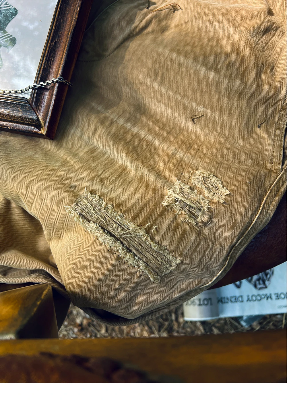 

Комбинезон Brando HBT с узором в елочку, из чистого хлопка, потертый, состаренный, в американском ретро стиле, повседневные Прямые брюки с высокой талией